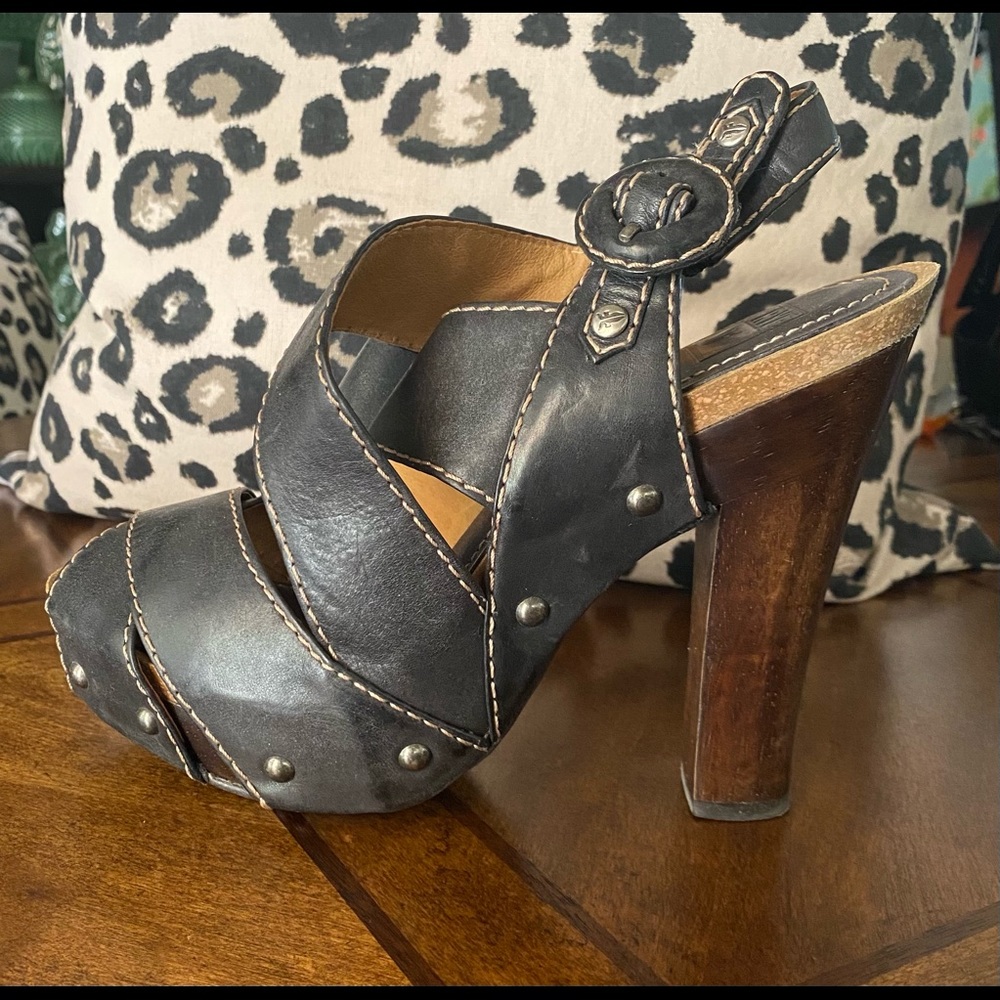 Never worn Black size9 Frye sandals